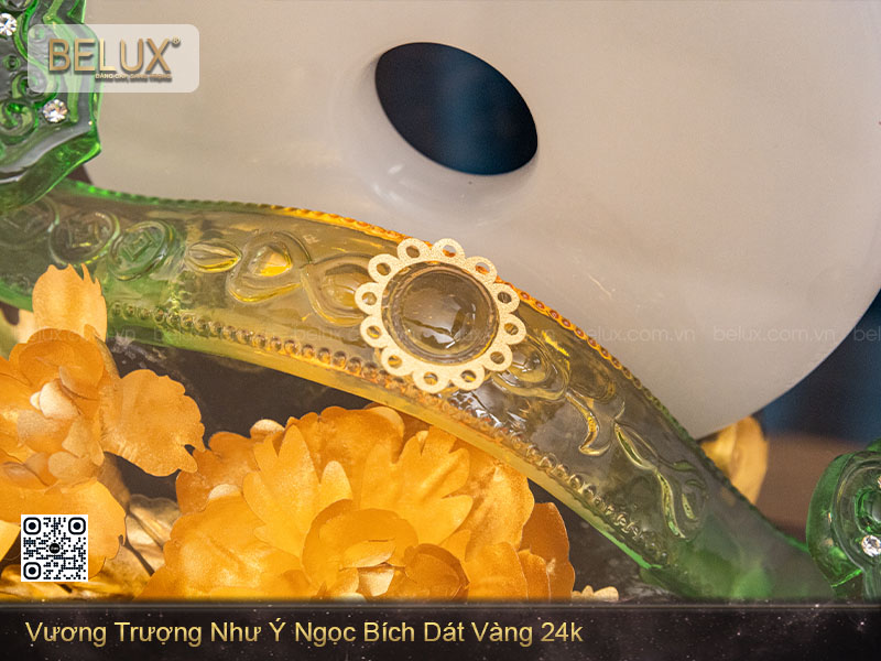 Vương Trượng Như Ý Ngọc Bích Dát Vàng 24k